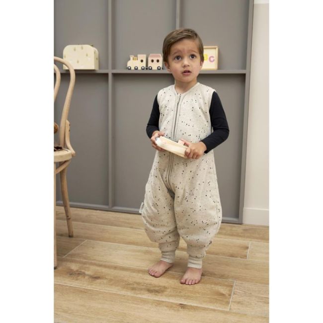 Pyjama Sans Manches Doublé Côtelé Tog 2.0 80 Merib Mini Spot Sand Melange