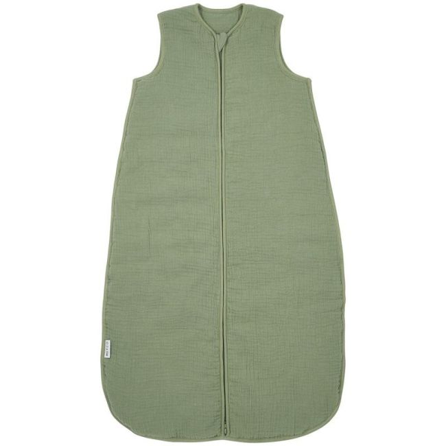 Ärmelloser Schlafsack Gefüttert Gewaschene Musselin Tog 2 90 Cm Me-Uni Olive Green