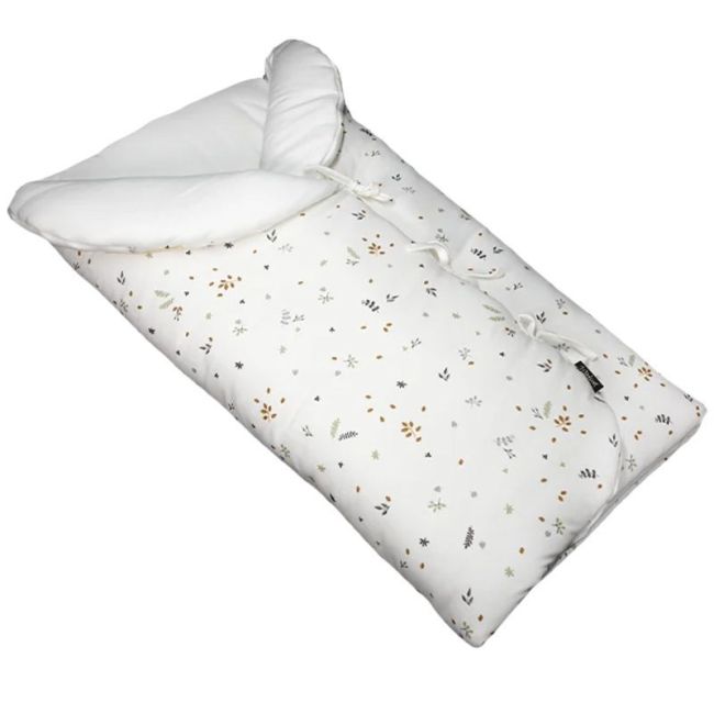 Saco Bébé Feuilles Crème Coton Biologique