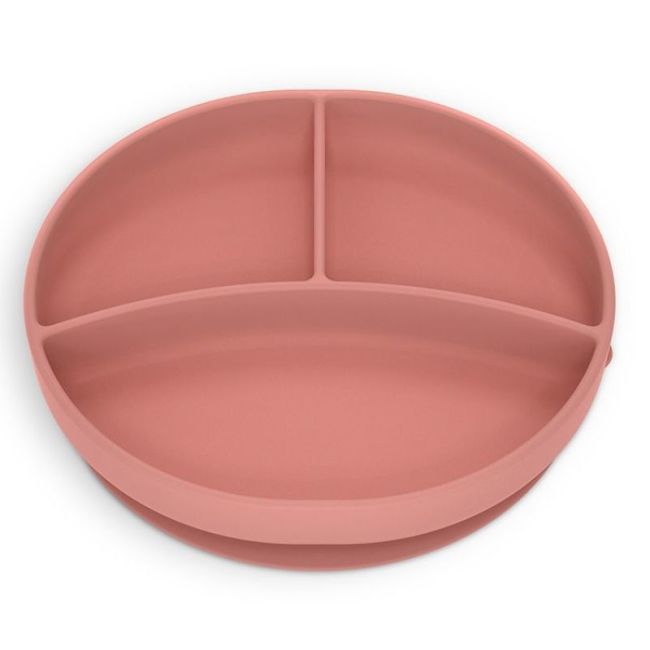 Piatto con Divisioni Silicone Rosa