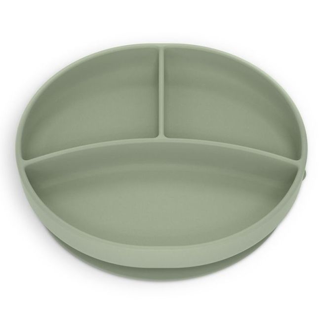 Piatto con Divisioni Silicone Verde