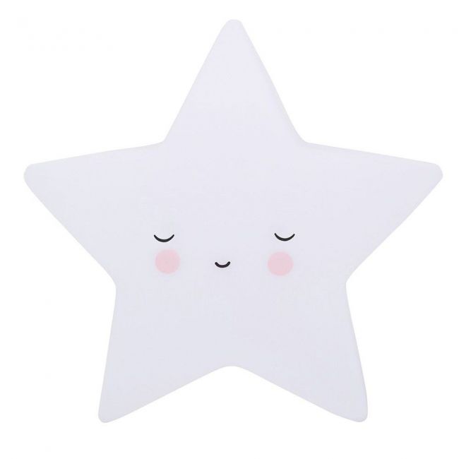 LED-Nachtlicht "Sleeping Star" in Weiß von Little Lovely