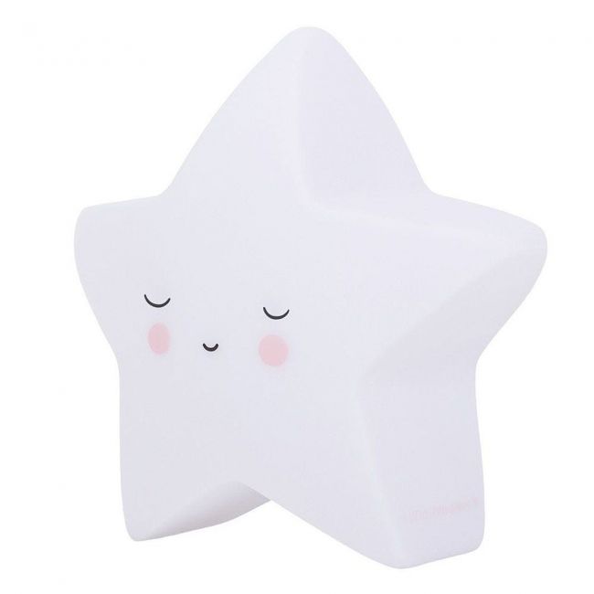 Lampada a LED per bambini Sleeping Star, stella bianca Little Lovely.