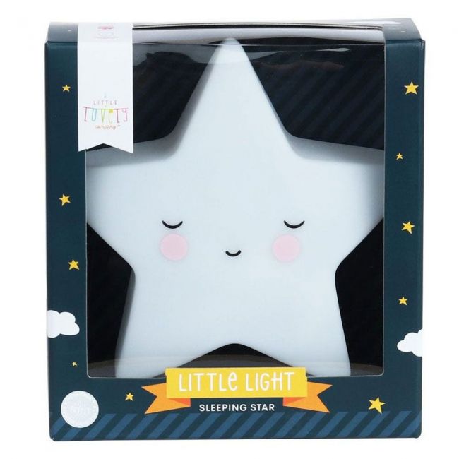 Lampada a LED per bambini Sleeping Star, stella bianca Little Lovely.