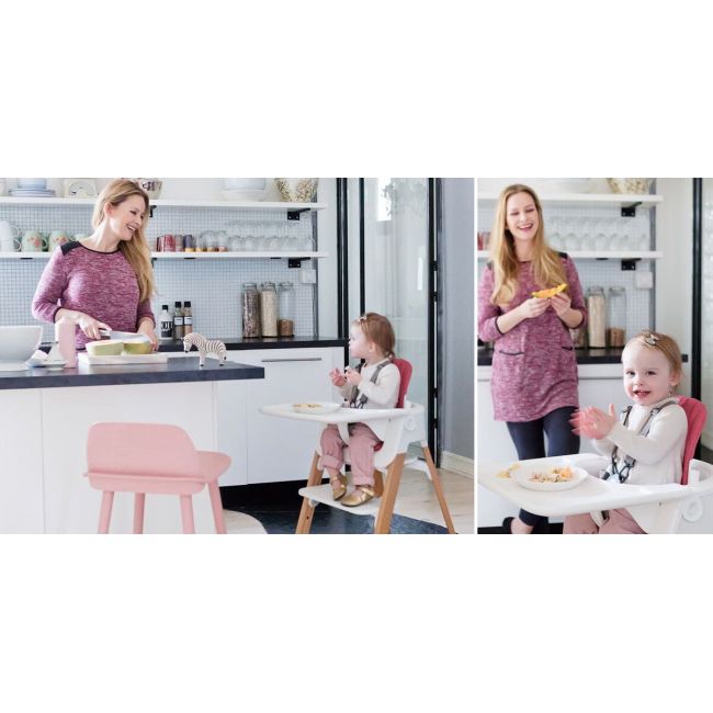 Stokke Steps Kissen für Baby Set Grau Timeless (Organische Baumwolle)