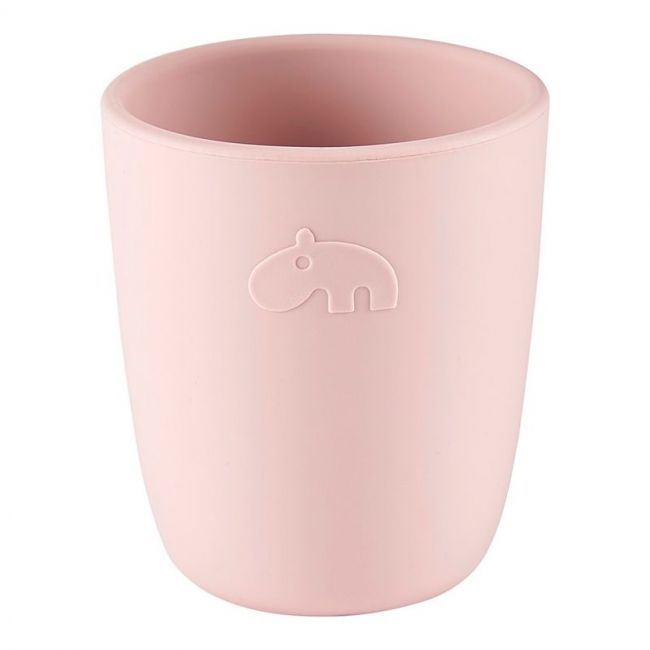 Mini tasse en silicone rose