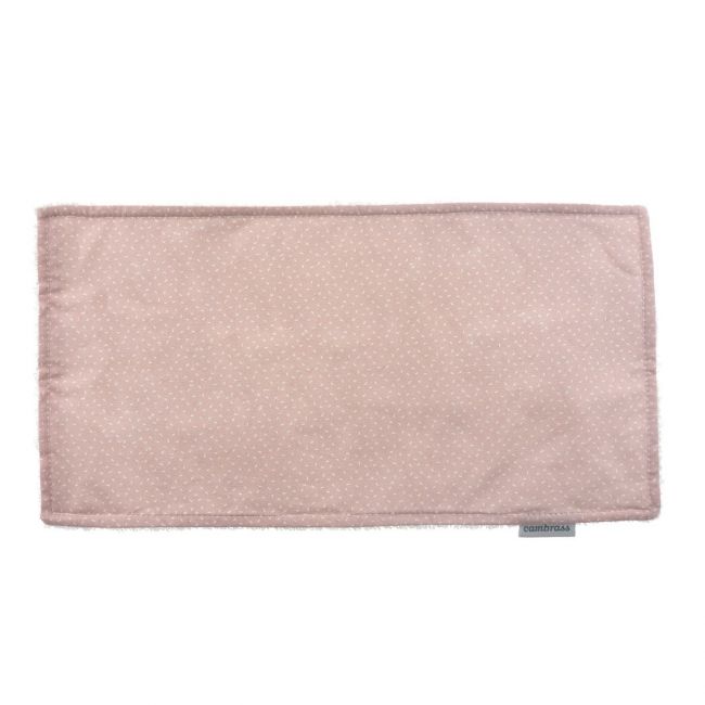 Petite serviette/bavette Rose/Pluie 29.5X15.5 cm CAMBRASS - 1