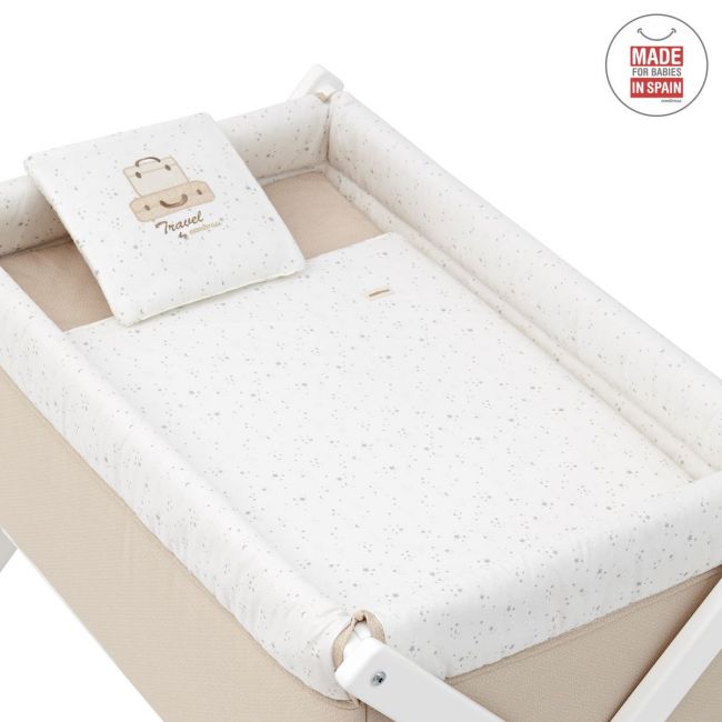 Minicot Ciseaux en bois Sky Beige/BCO 55X87X74 cm CAMBRASS - 3