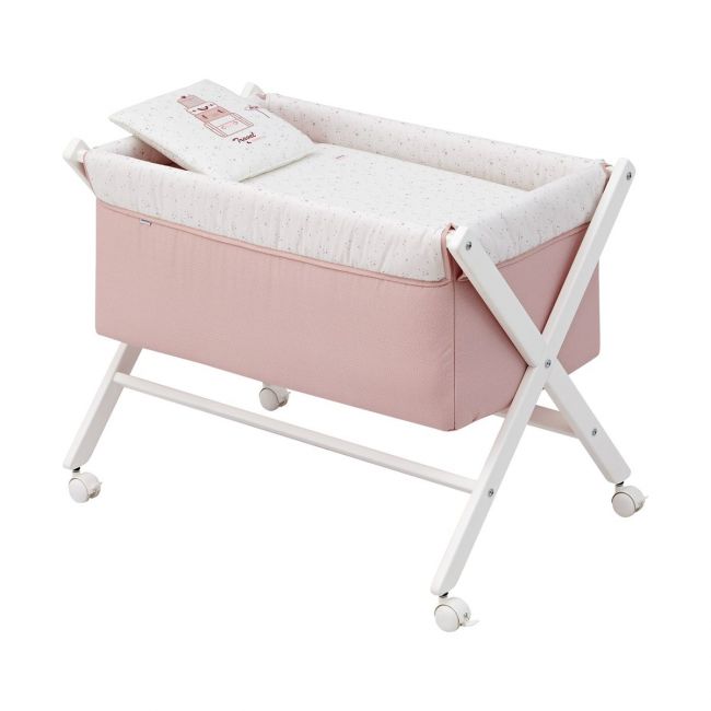 Minicot Ciseaux en bois Sky Pink/BCO 55X87X74 cm CAMBRASS - 1