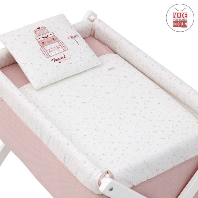 Minicot Ciseaux en bois Sky Pink/BCO 55X87X74 cm CAMBRASS - 2