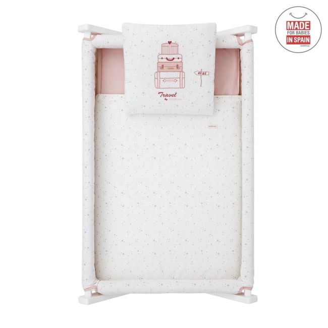 Minicot Ciseaux en bois Sky Pink/BCO 55X87X74 cm CAMBRASS - 7