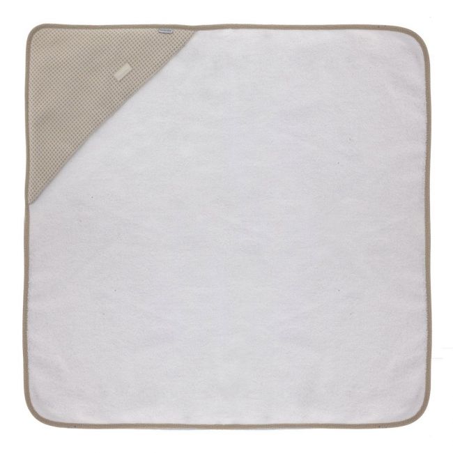 Kapuzenbadetuch 100x100 cm Sky Beige CAMBRASS - 1