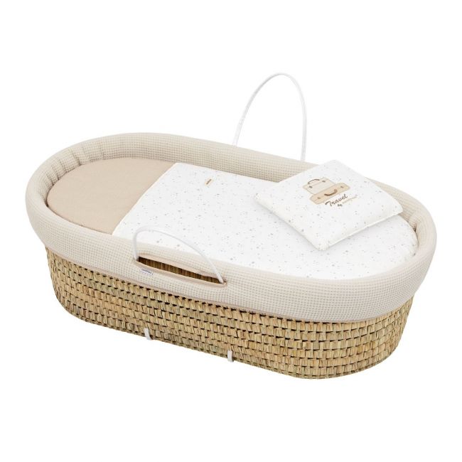 Poume Rembourré Lit Cot Une Ciel Beige 39X80X25 cm CAMBRASS - 1