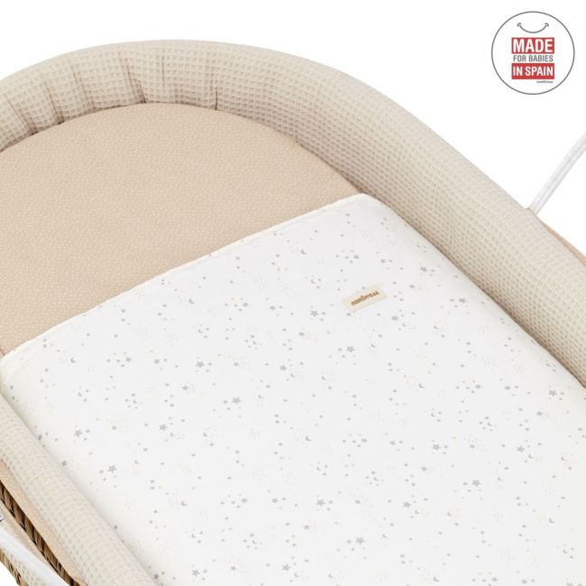 Capazo Palma Gepolstert Une Sky Beige 39X80X25 Cm CAMBRASS - 2