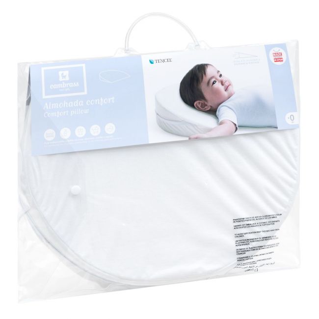 Almohada Confort Mini 37X29 Cm Liso E Blanco CAMBRASS - 1