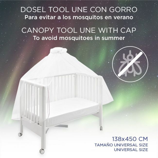 Canopy Tool joint avec capuchon 138X450 cm lisse et blanc CAMBRASS - 5