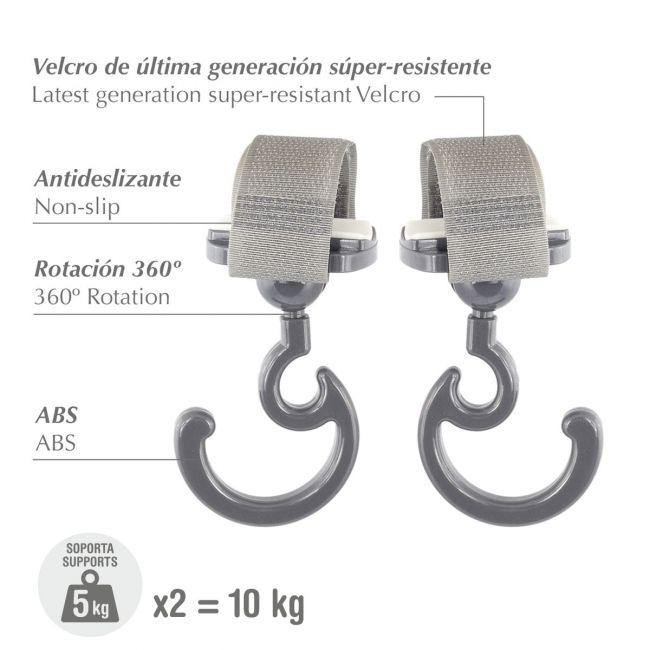 Gancio Carro Magic Multiuso Solid Grigio .. CAMBRASS - 2