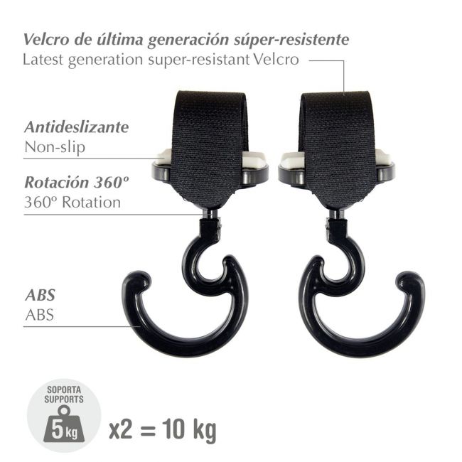 Gancio Carrello Magic Multiuso Solid Nero .. CAMBRASS - 2