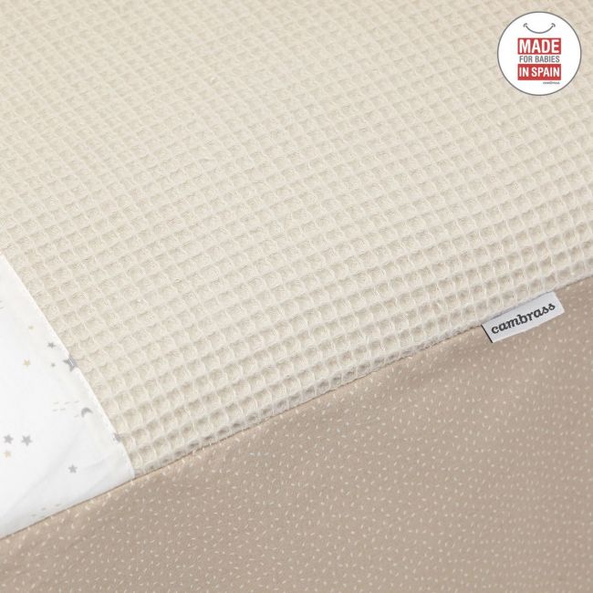 Set copripiumino e paracolpi per lettino 70x140 cm Sky Beige 70X140 cm CAMBRASS - 5